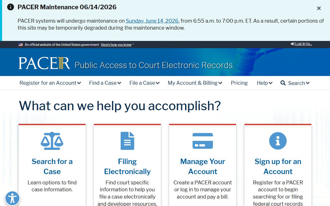 Indiana County Court of Common Pleas federal record distinction